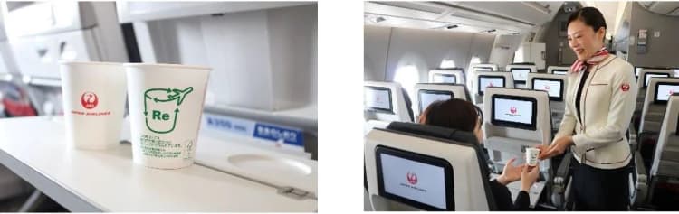 JAL、日本製紙と東罐興業と連携し「紙コップto紙コップ」を実現