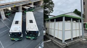 SPACECOOLの放射冷却素材、都営バス車両・停留所で実証試験