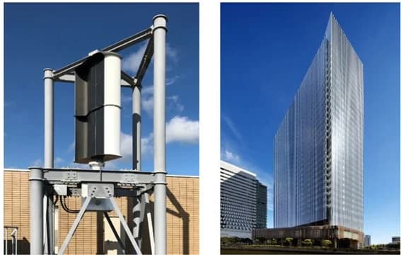超高層ビル屋上でプロペラのない風力発電機を実証へ 大成建設とチャレナジー