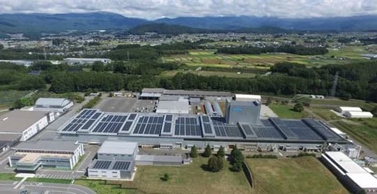 キッツ茅野工場 オンサイト型自家消費太陽光発電サービスを導入