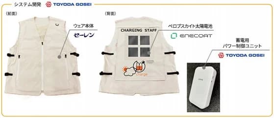 豊田合成、ペロブスカイト搭載スマートウェア開発 大阪・関西万博で実証
