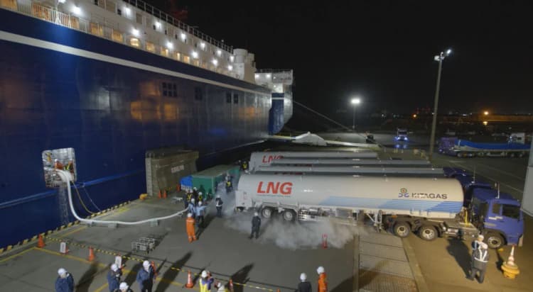 北海道ガス、フェリー向けLNG燃料供給を開始 海運業界の低・脱炭素支える