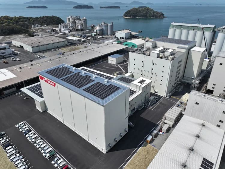日清製粉のスマート工場が稼働 太陽光発電設備や省エネ設備を導入