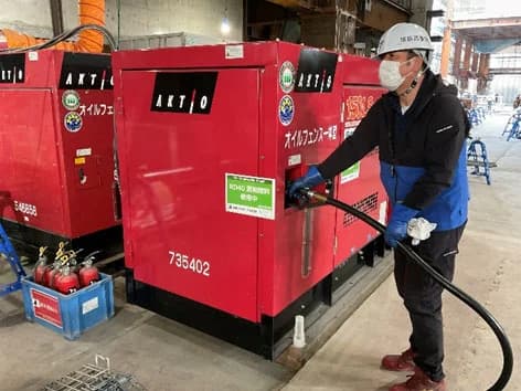 大成建設、国内建設現場で軽油代替燃料「RD40」を初導入 CO2約4割減