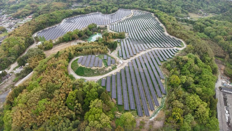 エクセリオ、山口県の14MW太陽光発電所稼働 全量を米Amazonに供給