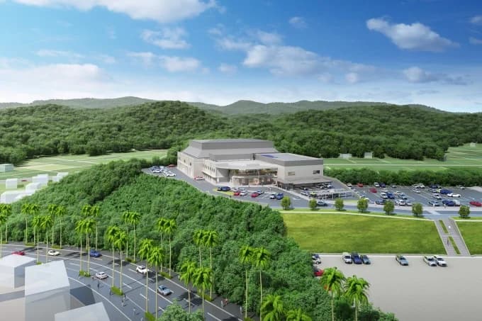 ハンファジャパン、宮崎県日向市の新体育館に太陽光発電設備を寄贈