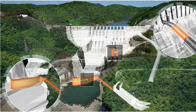 日本製鉄の高炉スラグ微粉末製品、国のダム建設工事の脱炭素化で採用