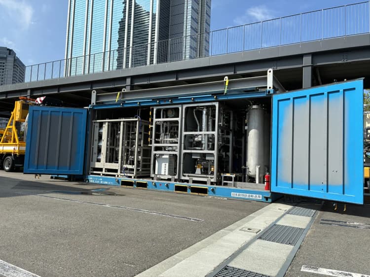 西尾レントオール、輸送可能なコンテナ型水素発電ステーション開発 実証開始