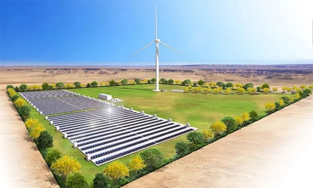 東芝ESSとOCG、太陽光&風力・蓄電池・EMSによる発電実証 サウジで