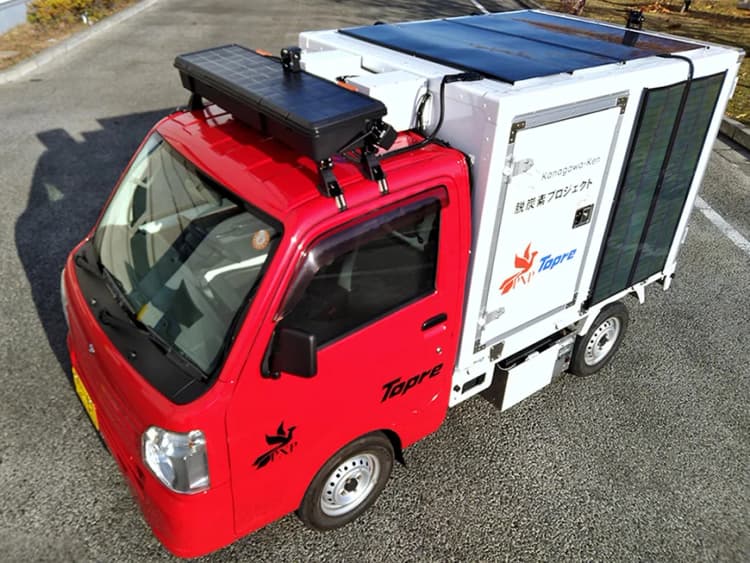 PXPと東プレ、カルコパイライト太陽電池搭載した低温物流車の実証開始