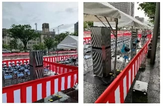 祇園祭で屋外エアコン、FCV給電でCO2削減19kg クールスポット実証