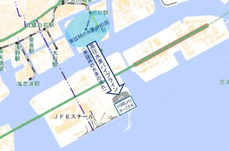 国内初、高圧水素パイプラインが川崎臨海部で建設へ JSEとJFEエンジ