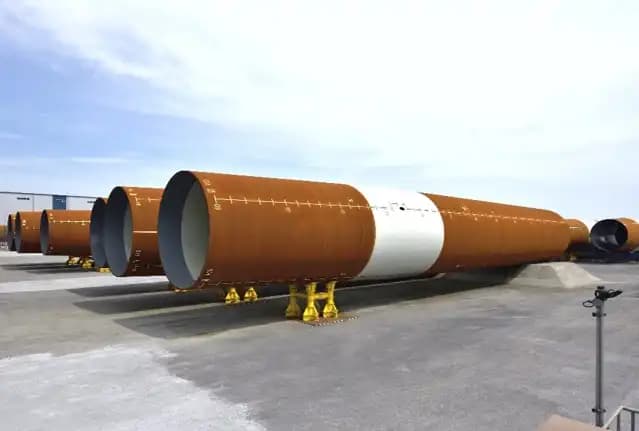 国内初の洋上風力発電向け「基礎構造物」を完成 JFEエンジ、秋田県沖向け