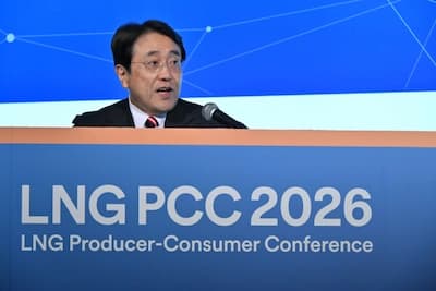 赤澤経産相「LNG供給網多角化・流動化が重要」 経産省・IEAの国際会議