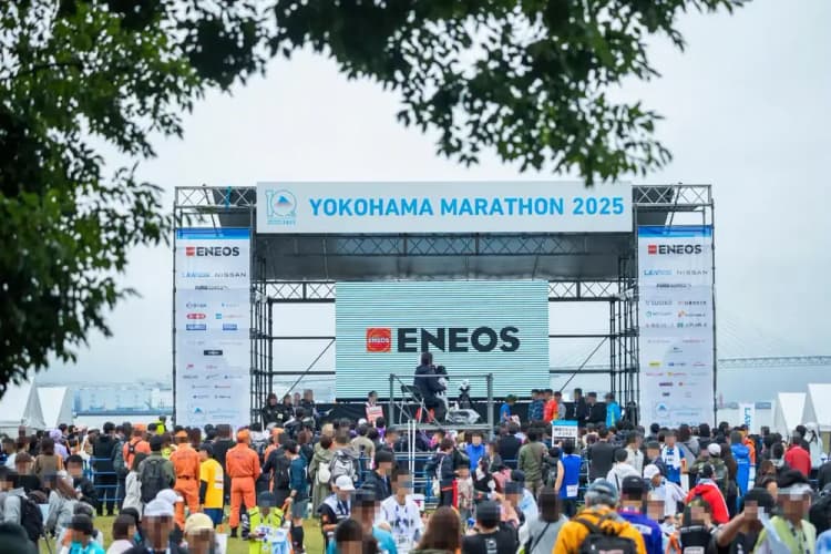 ENEOS、横浜マラソンで合成燃料軽油を供給 横浜市の実証プラントで製造